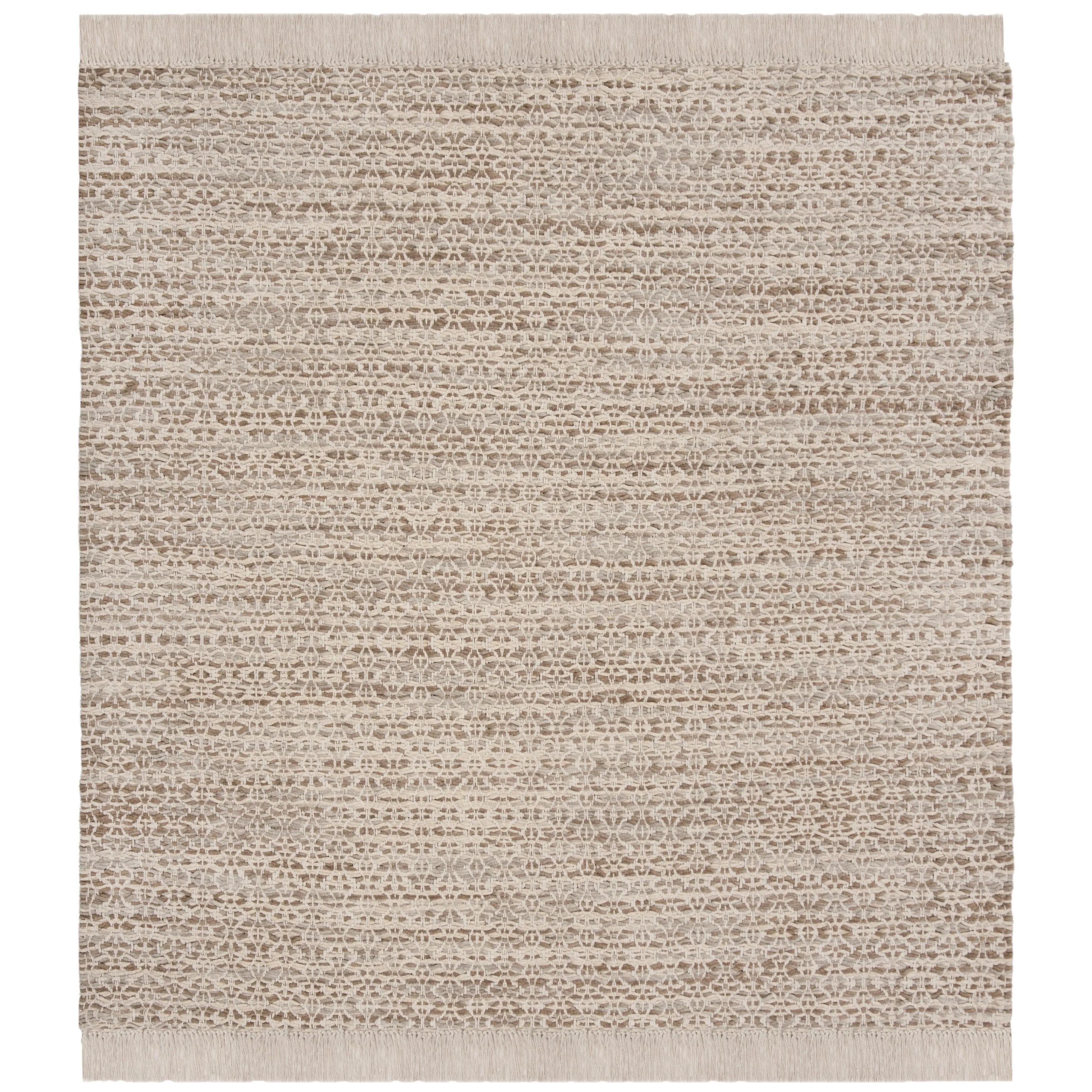 SAFAVIEH Handmade Boston Arbnora Coastal Cotton Rug with Fringe