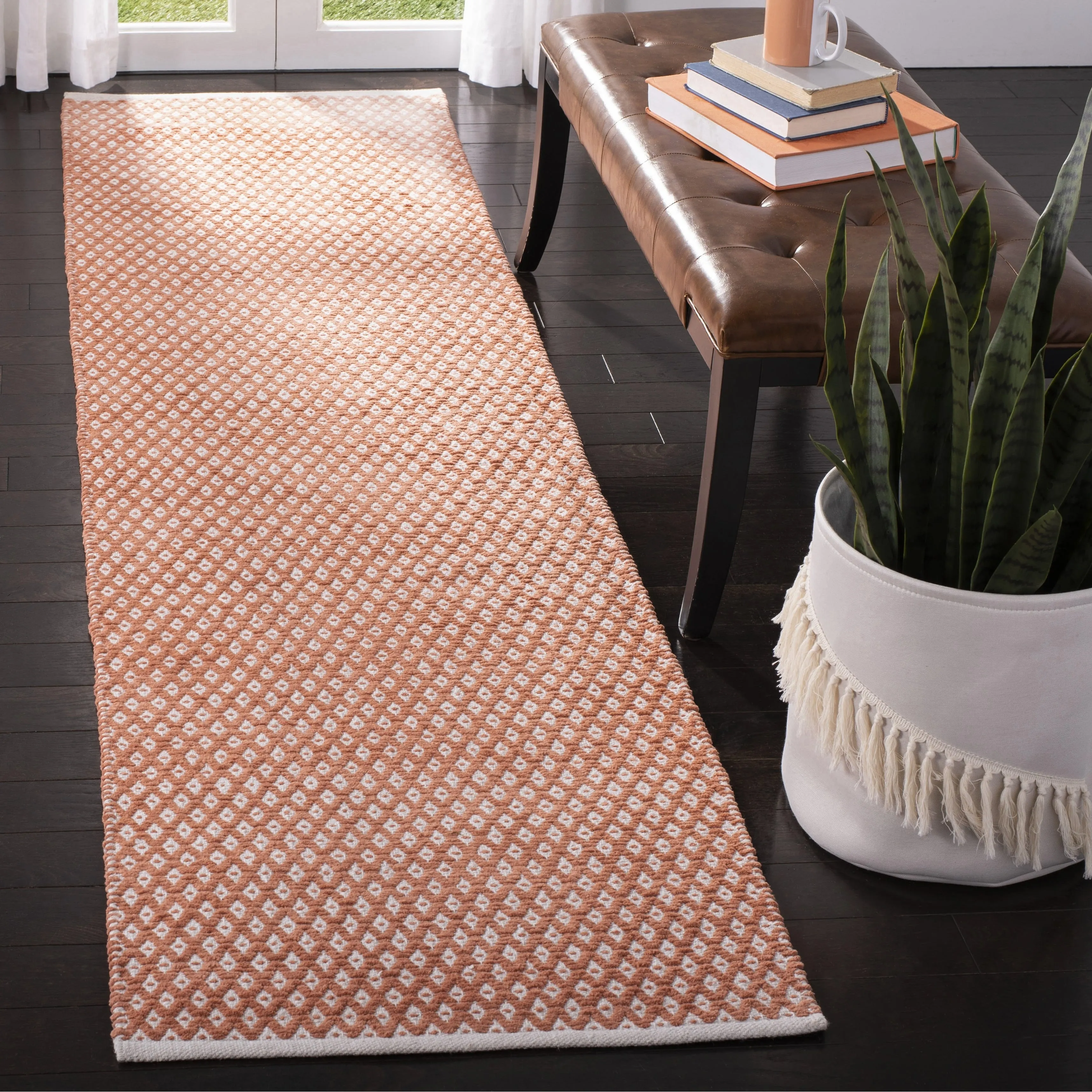 SAFAVIEH Handmade Boston Shirine Coastal Cotton Flatweave Rug