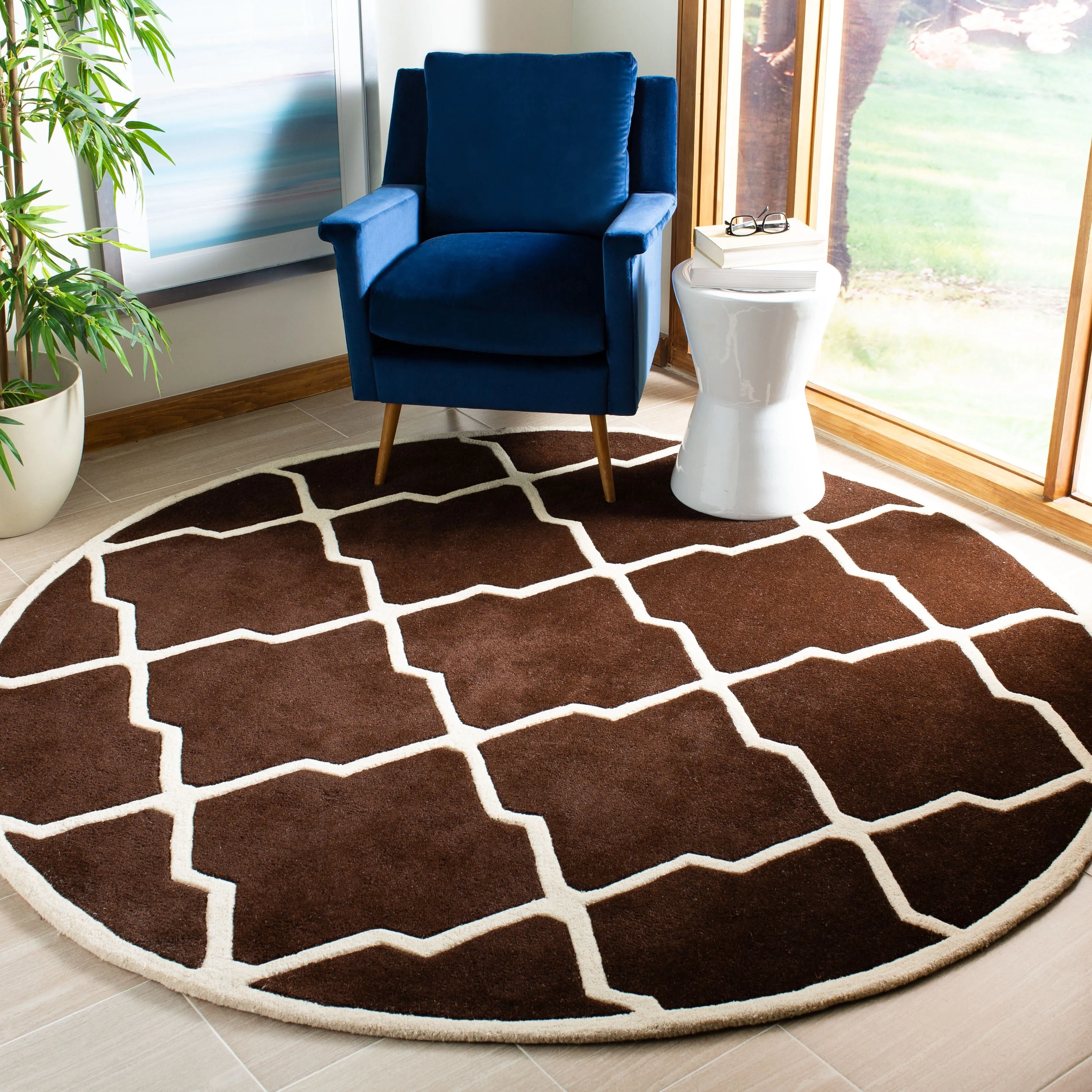 SAFAVIEH Handmade Chatham Rinske Modern Moroccan Wool Rug