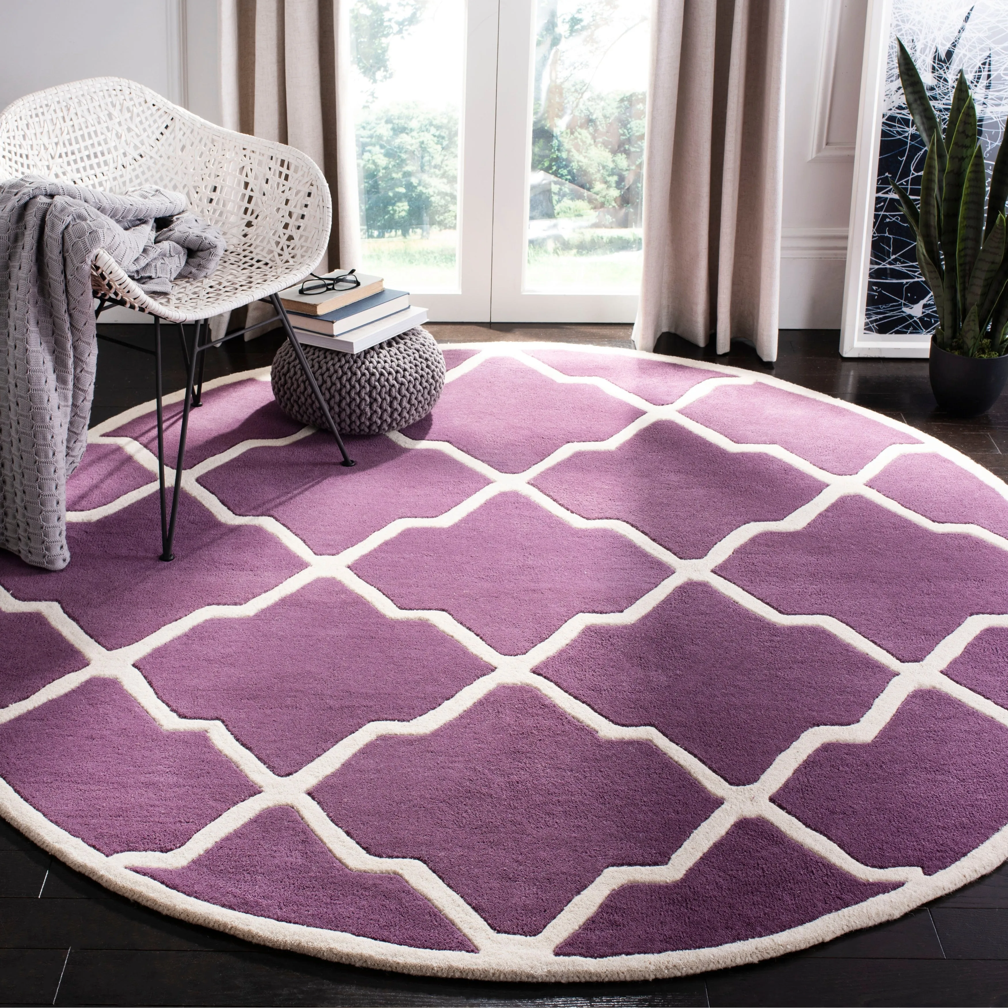SAFAVIEH Handmade Chatham Rinske Modern Moroccan Wool Rug