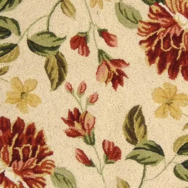 SAFAVIEH Handmade Chelsea Faigel French Country Floral Wool Rug