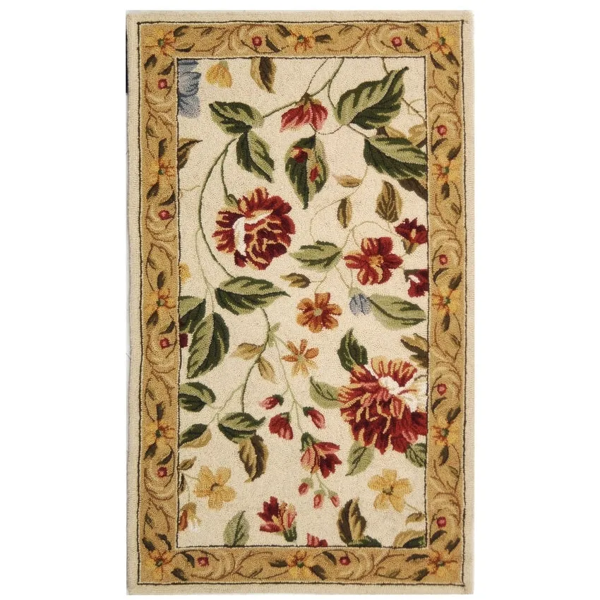 SAFAVIEH Handmade Chelsea Faigel French Country Floral Wool Rug