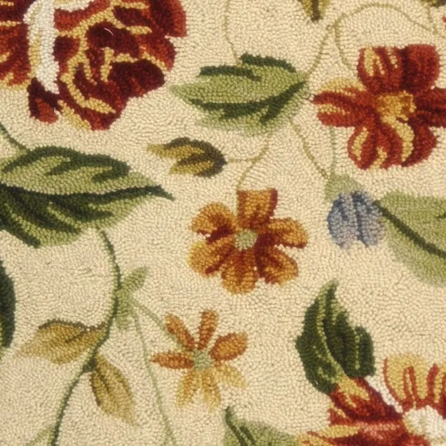 SAFAVIEH Handmade Chelsea Faigel French Country Floral Wool Rug