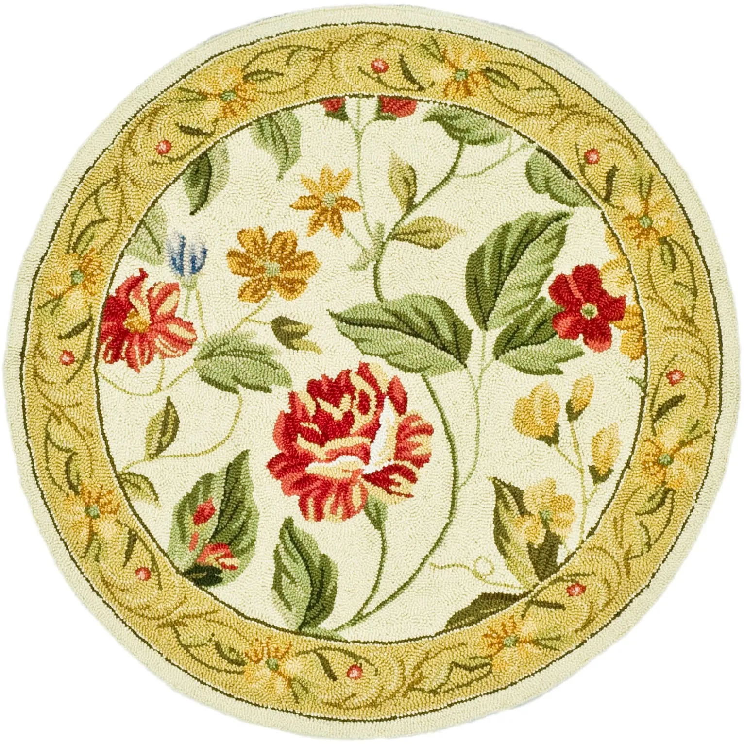 SAFAVIEH Handmade Chelsea Faigel French Country Floral Wool Rug