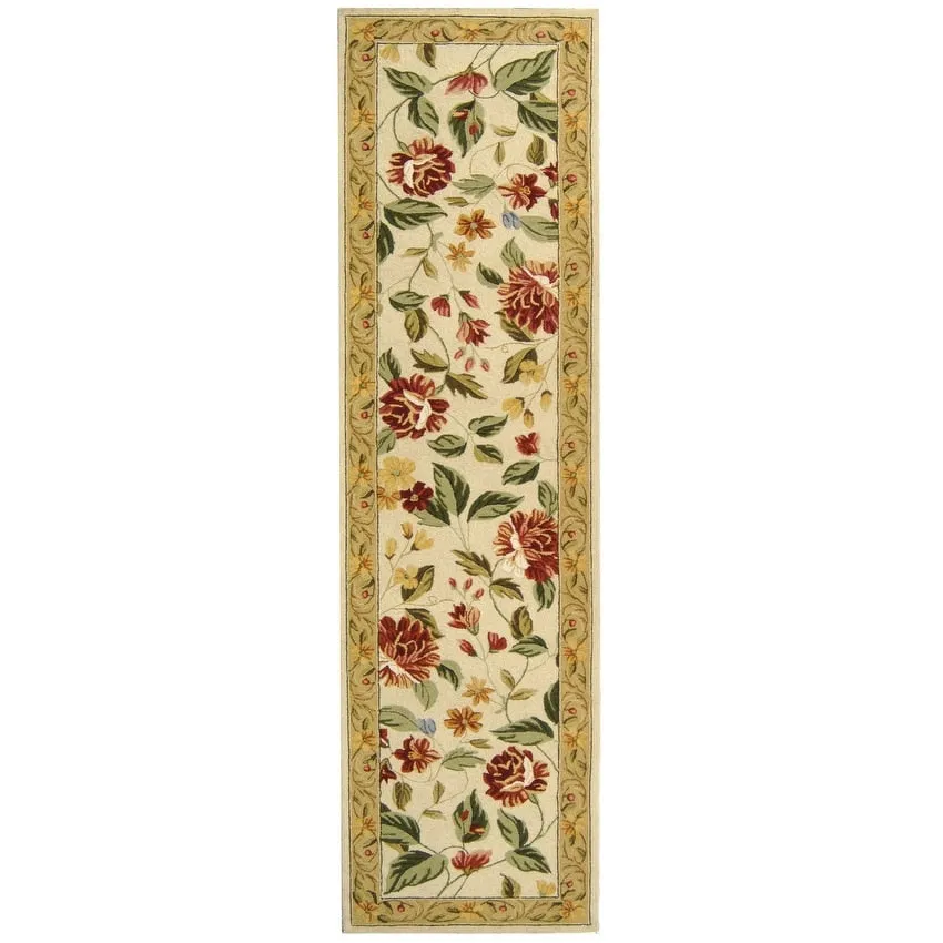 SAFAVIEH Handmade Chelsea Faigel French Country Floral Wool Rug
