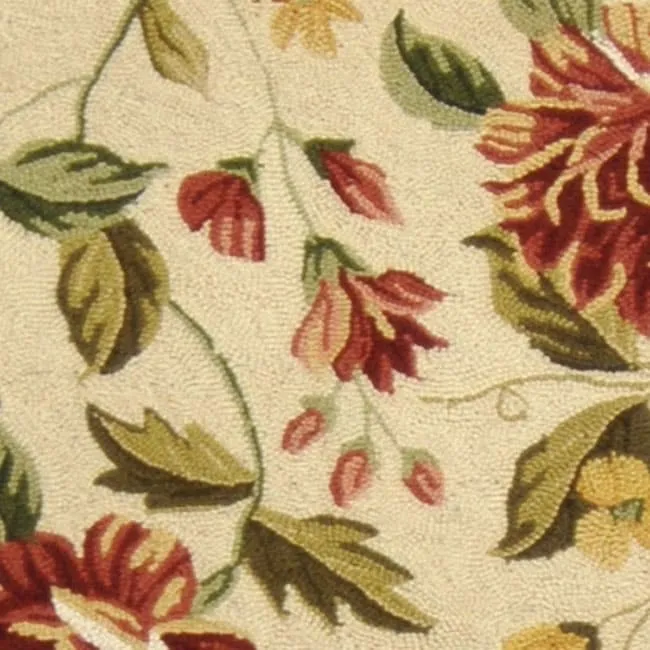 SAFAVIEH Handmade Chelsea Faigel French Country Floral Wool Rug