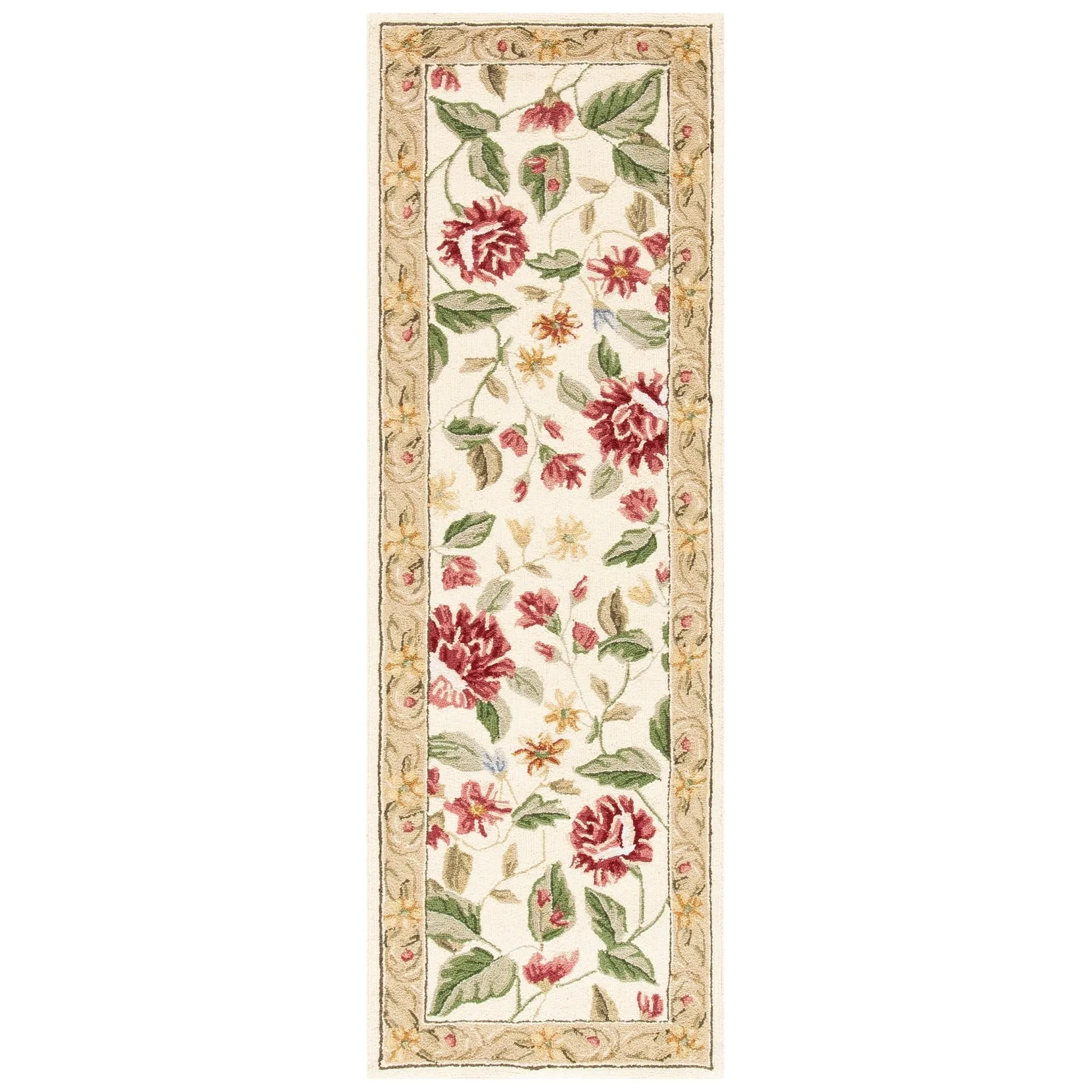 SAFAVIEH Handmade Chelsea Faigel French Country Floral Wool Rug