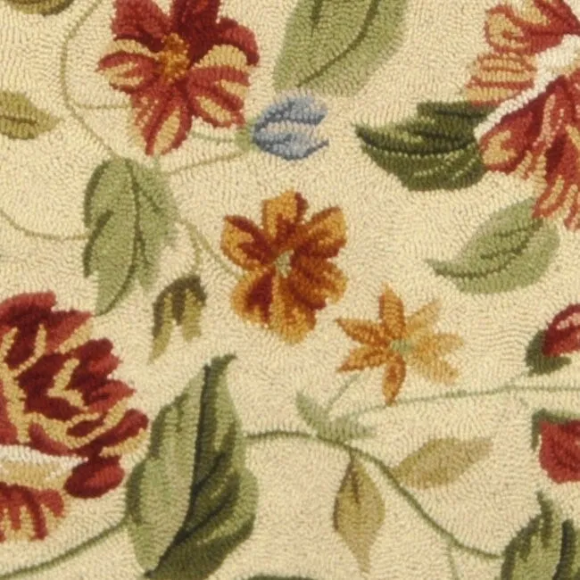 SAFAVIEH Handmade Chelsea Faigel French Country Floral Wool Rug
