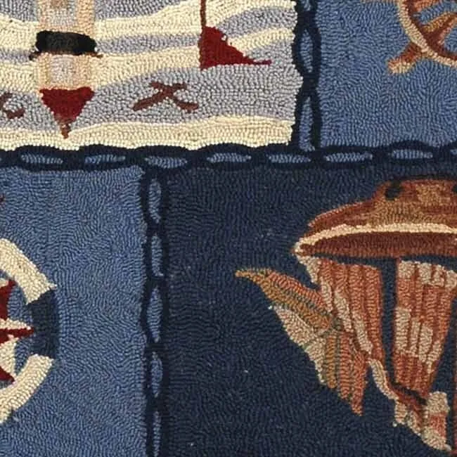 SAFAVIEH Handmade Chelsea Laurenzia French Country Nautical Wool Rug