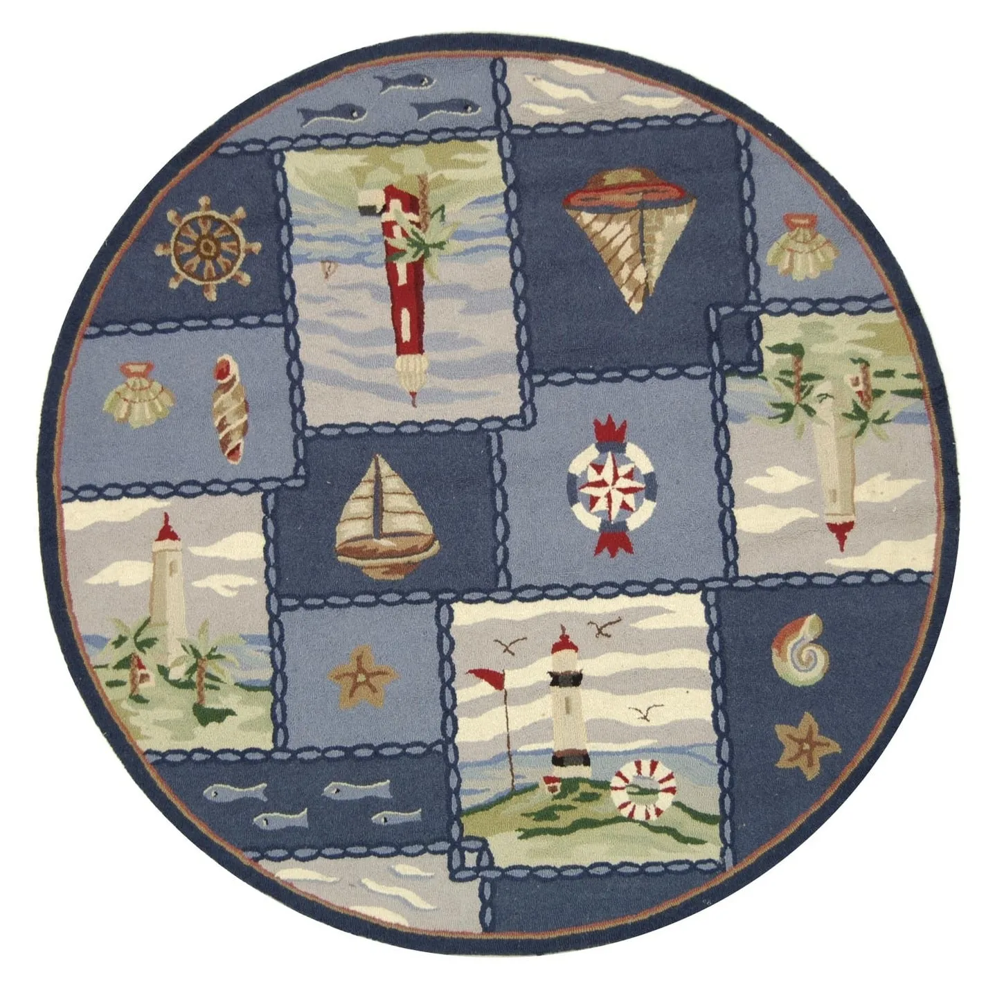 SAFAVIEH Handmade Chelsea Laurenzia French Country Nautical Wool Rug