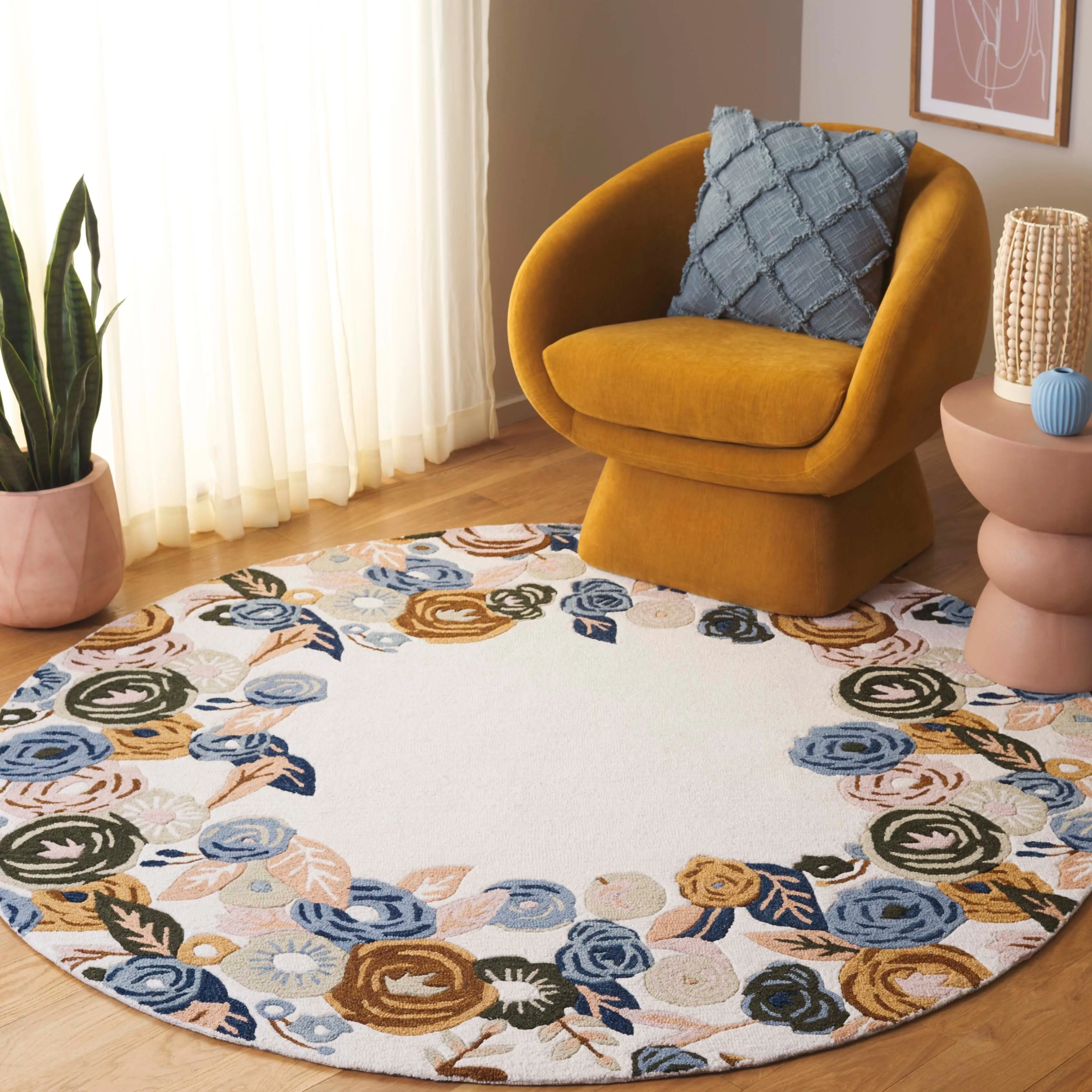 SAFAVIEH Handmade Chelsea Pietie French Country Floral Wool Rug