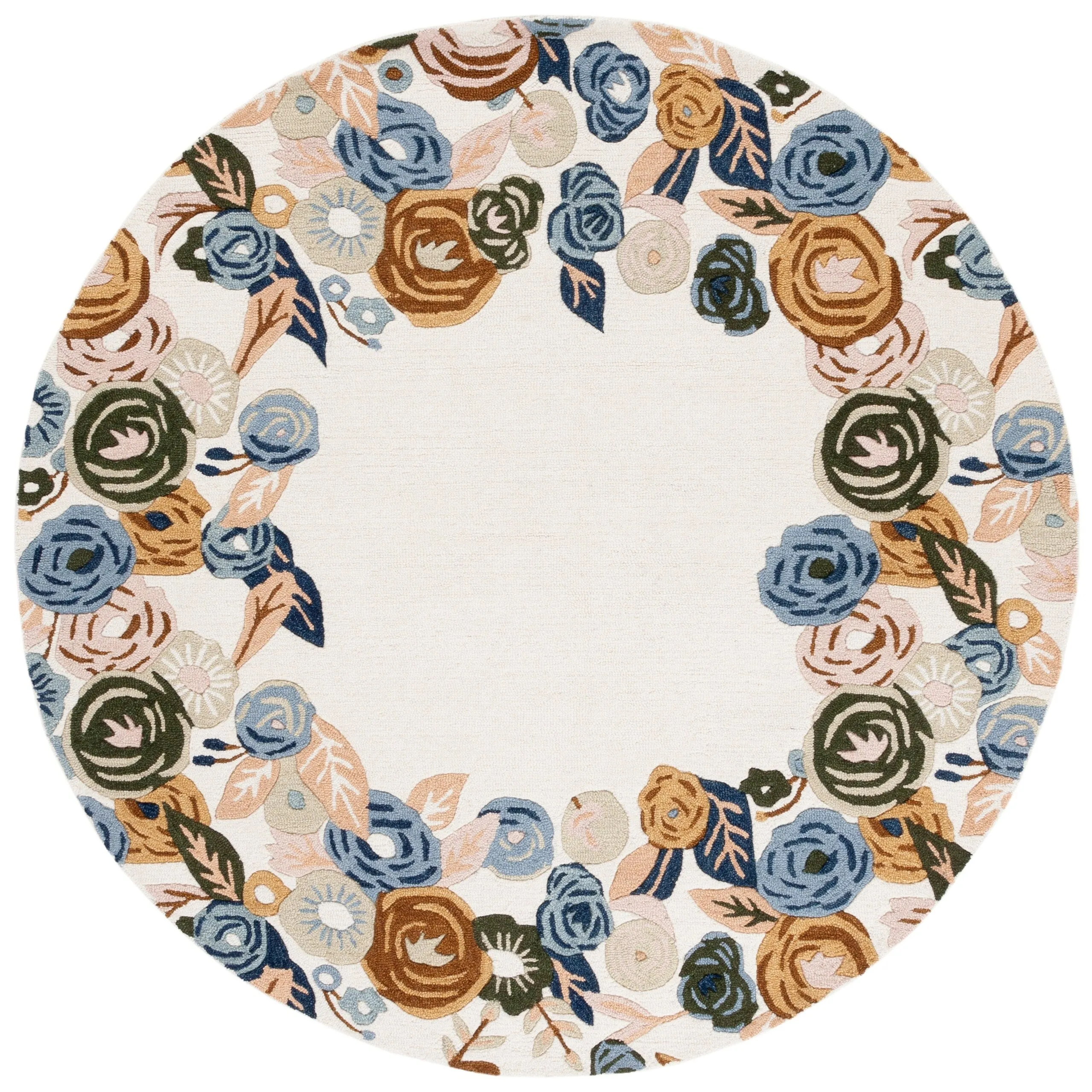 SAFAVIEH Handmade Chelsea Pietie French Country Floral Wool Rug