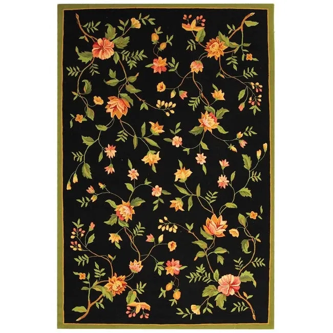 SAFAVIEH Handmade Chelsea Rodovica Floral French Country Wool Rug