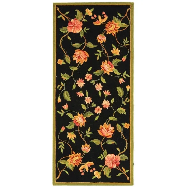 SAFAVIEH Handmade Chelsea Rodovica Floral French Country Wool Rug