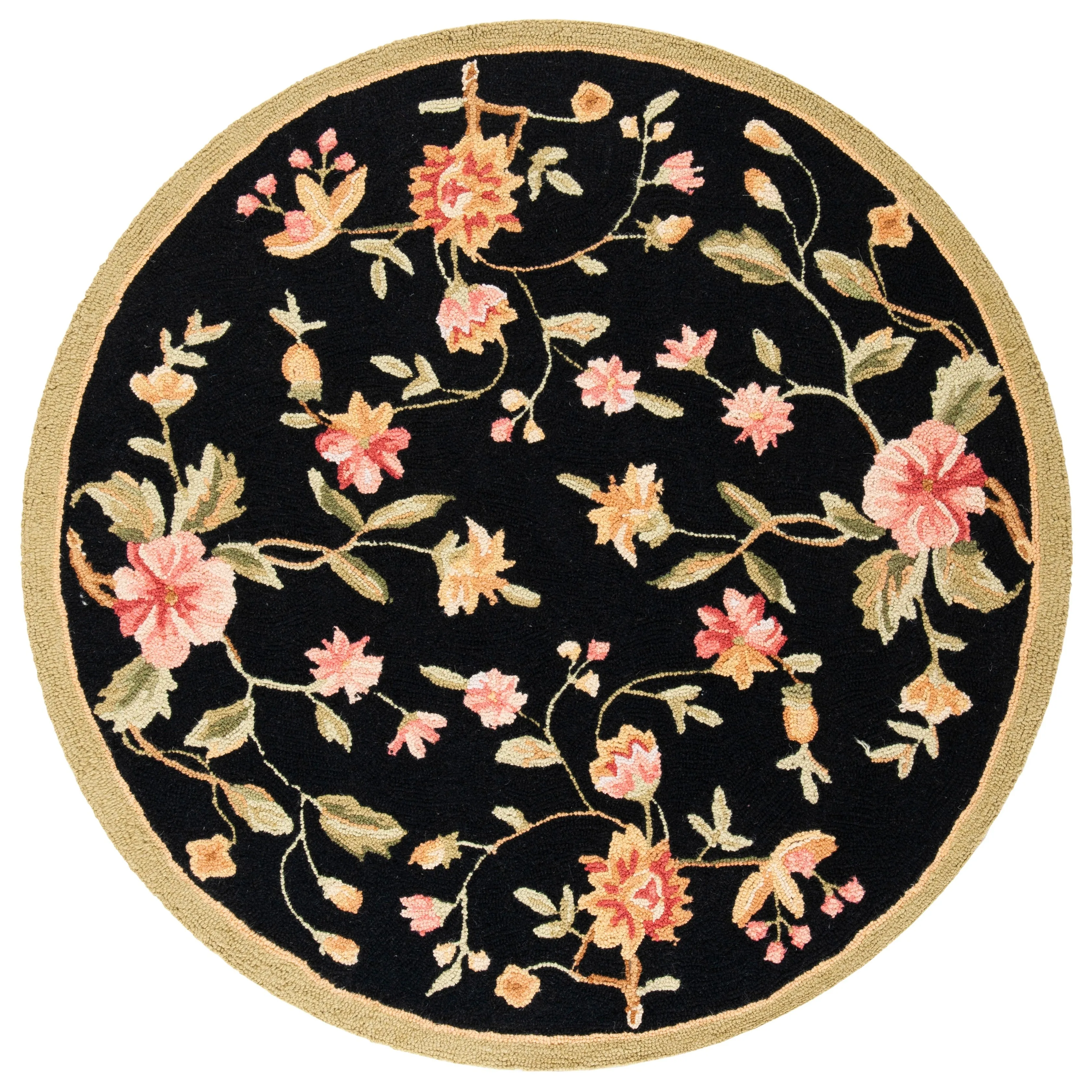 SAFAVIEH Handmade Chelsea Rodovica Floral French Country Wool Rug
