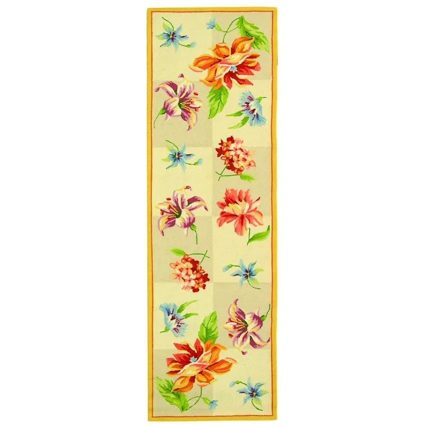 SAFAVIEH Handmade Chelsea Sprig French Country Wool Rug