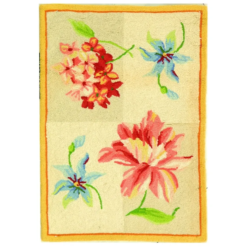 SAFAVIEH Handmade Chelsea Sprig French Country Wool Rug