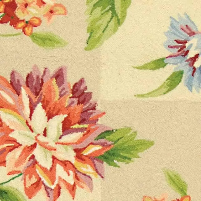 SAFAVIEH Handmade Chelsea Sprig French Country Wool Rug