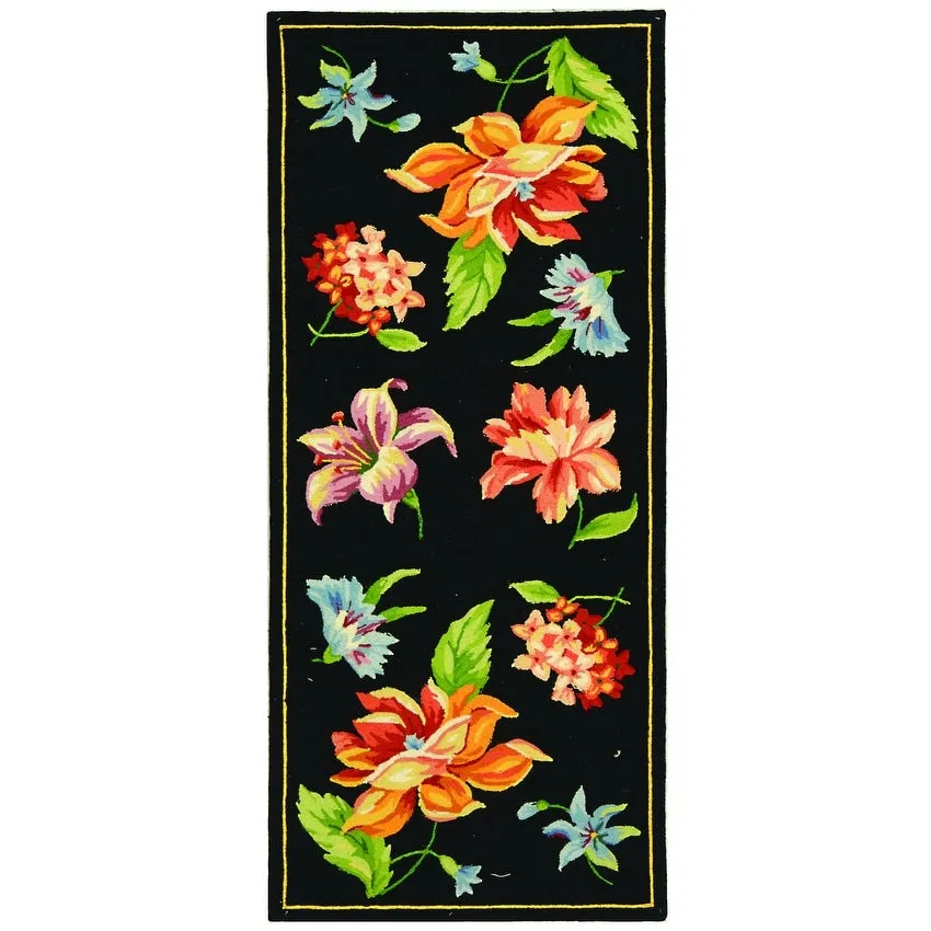 SAFAVIEH Handmade Chelsea Sprig French Country Wool Rug