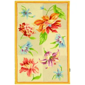 SAFAVIEH Handmade Chelsea Sprig French Country Wool Rug