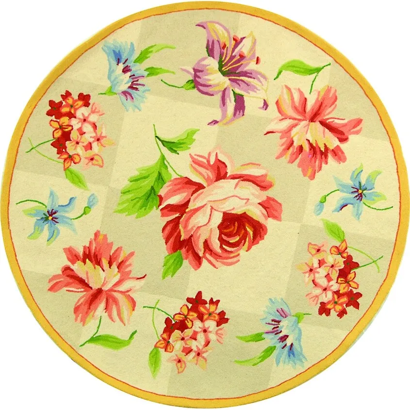 SAFAVIEH Handmade Chelsea Sprig French Country Wool Rug