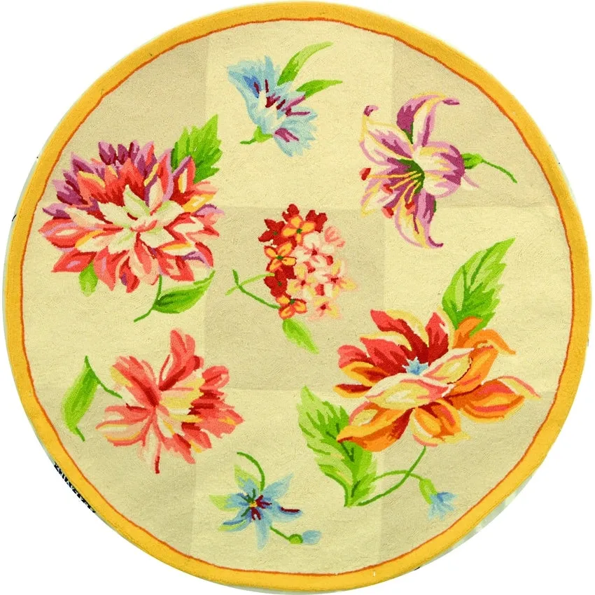SAFAVIEH Handmade Chelsea Sprig French Country Wool Rug