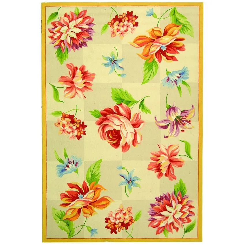 SAFAVIEH Handmade Chelsea Sprig French Country Wool Rug