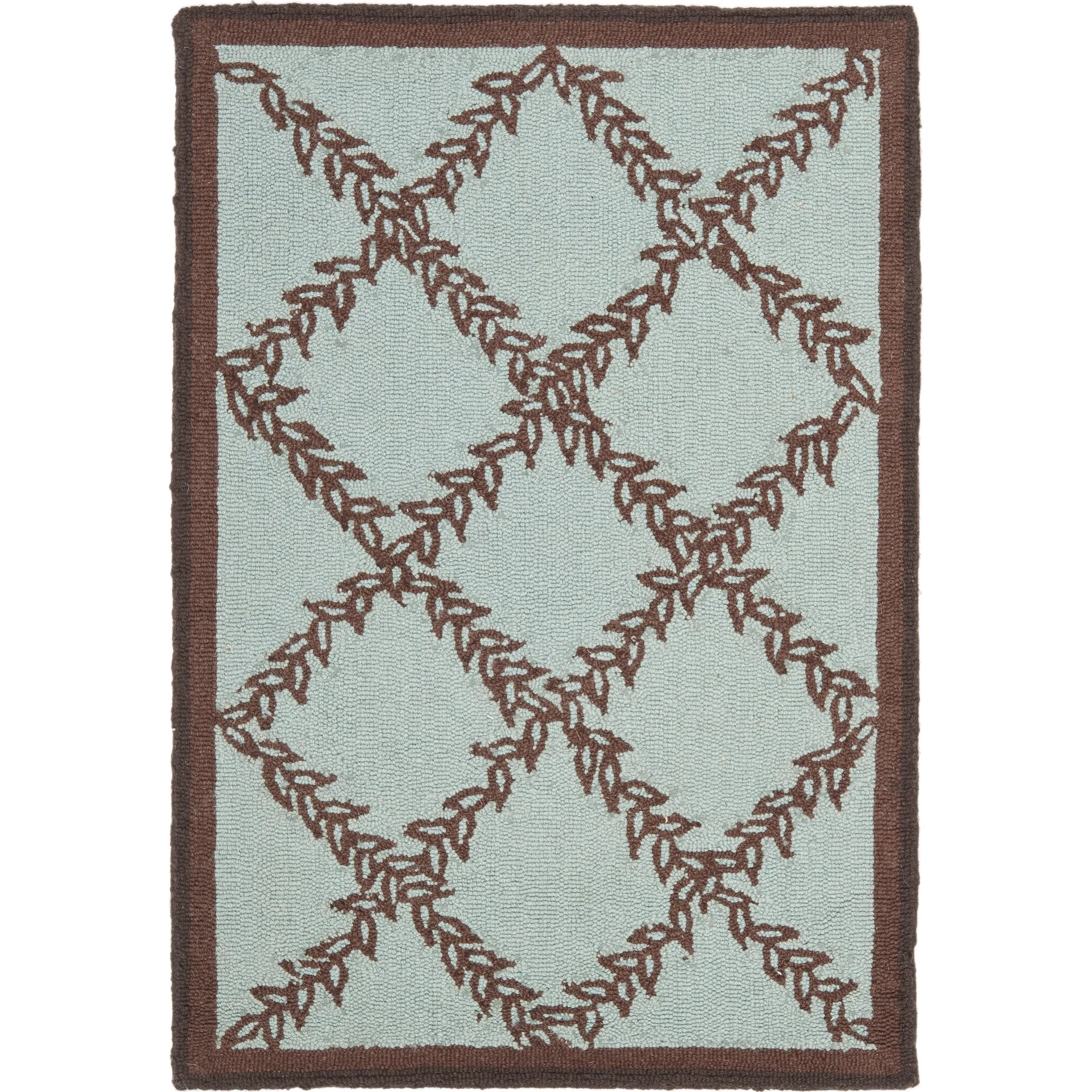 SAFAVIEH Handmade Chelsea Sunstripe Trellis French Country Wool Rug