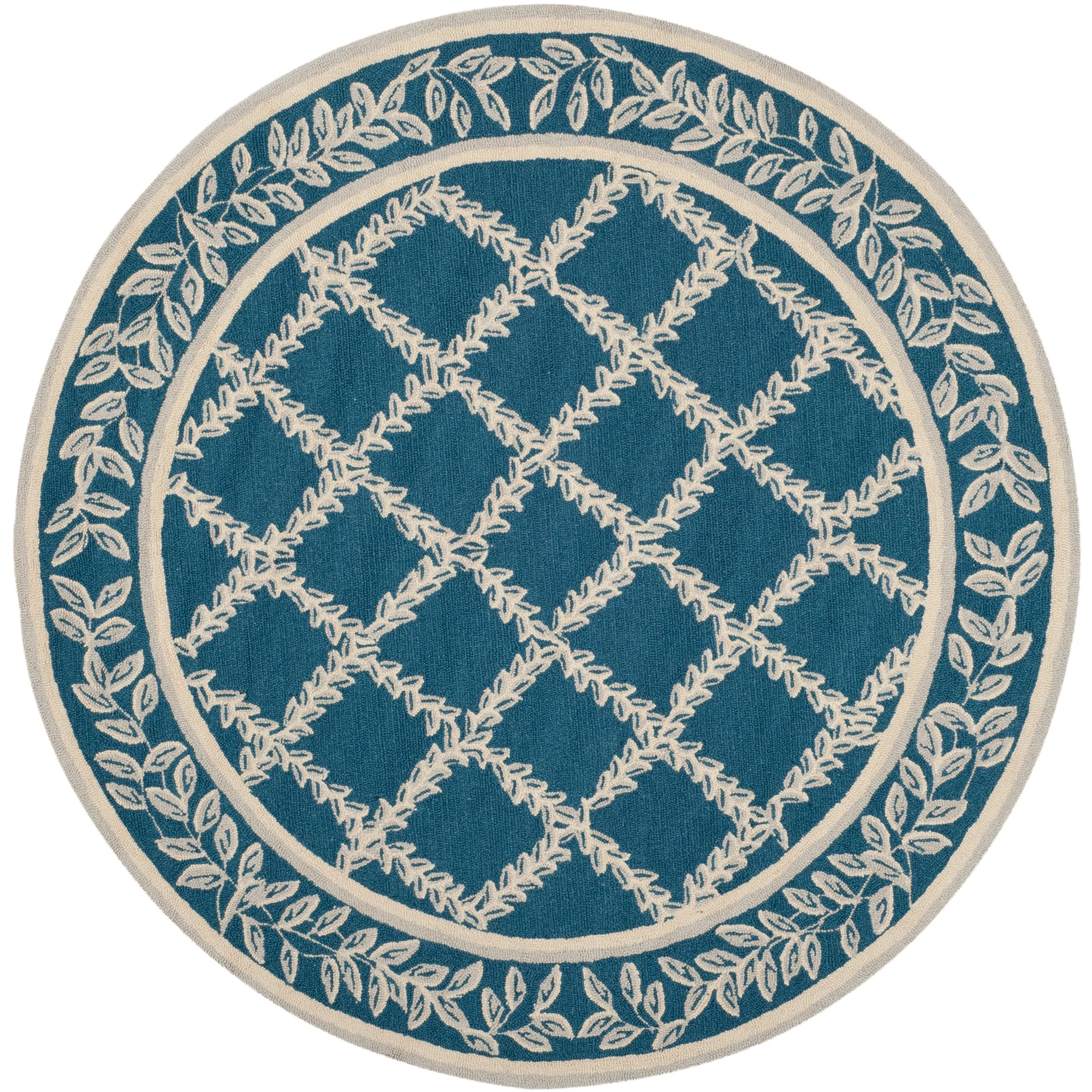 SAFAVIEH Handmade Chelsea Sunstripe Trellis French Country Wool Rug