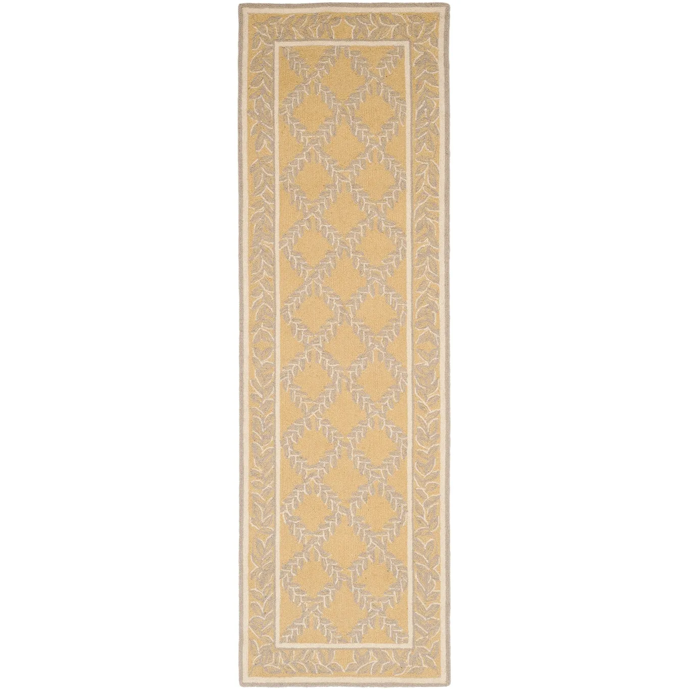 SAFAVIEH Handmade Chelsea Sunstripe Trellis French Country Wool Rug