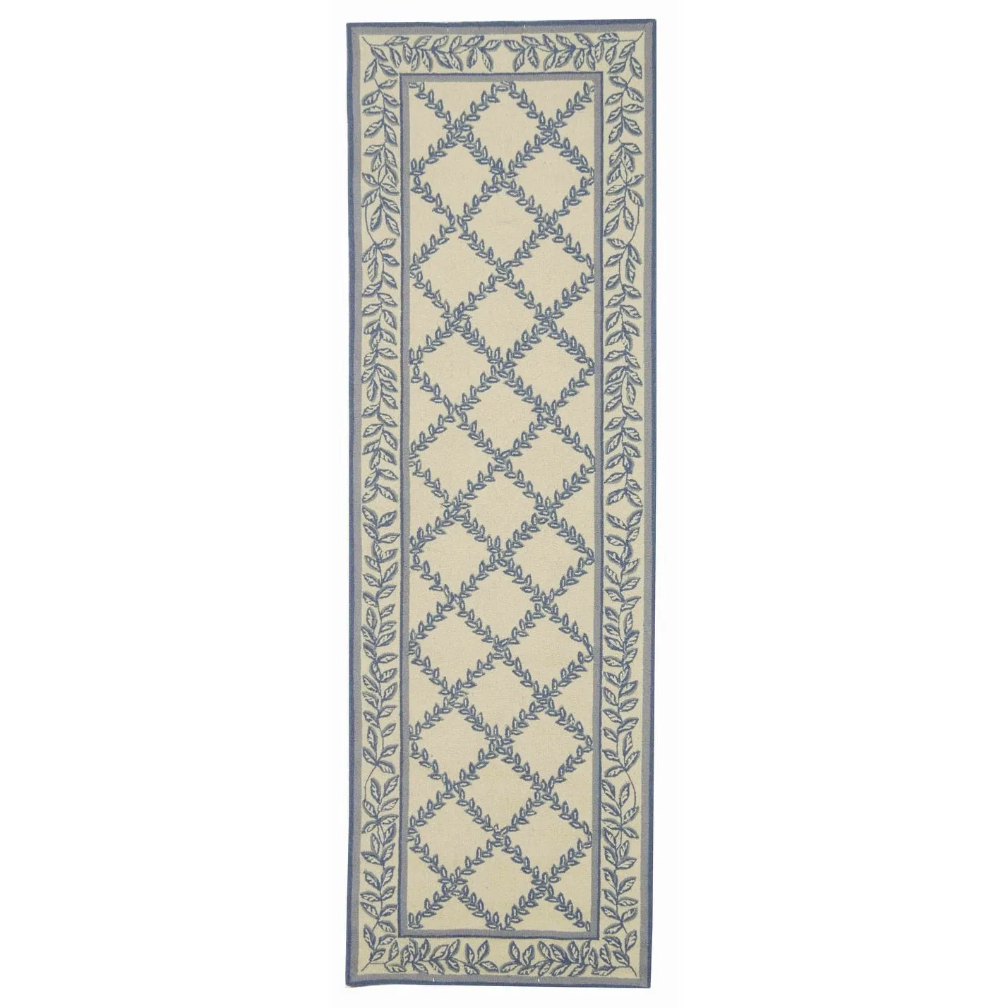 SAFAVIEH Handmade Chelsea Sunstripe Trellis French Country Wool Rug