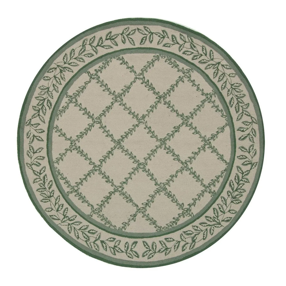 SAFAVIEH Handmade Chelsea Sunstripe Trellis French Country Wool Rug