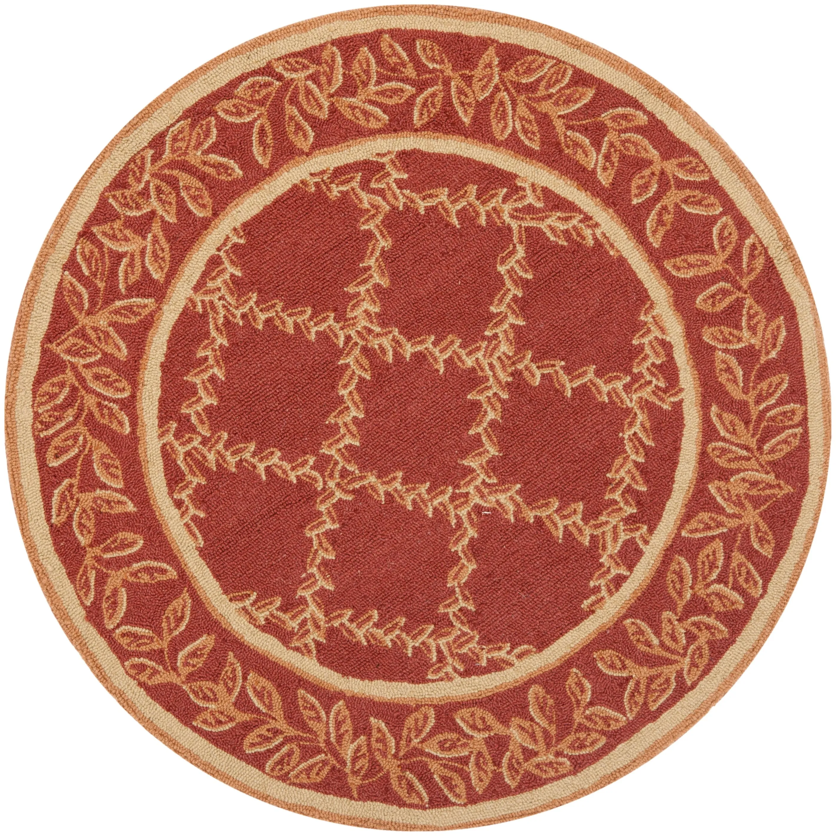 SAFAVIEH Handmade Chelsea Sunstripe Trellis French Country Wool Rug