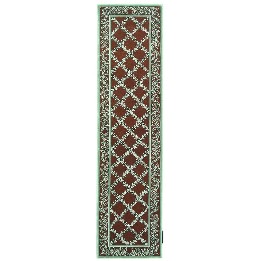 SAFAVIEH Handmade Chelsea Sunstripe Trellis French Country Wool Rug
