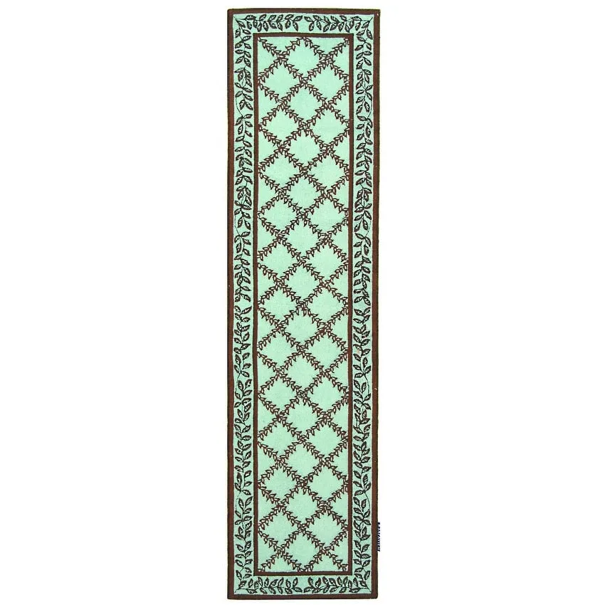 SAFAVIEH Handmade Chelsea Sunstripe Trellis French Country Wool Rug