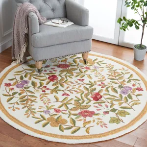 SAFAVIEH. Handmade Chelsea Terraza French Country Floral Wool Rug