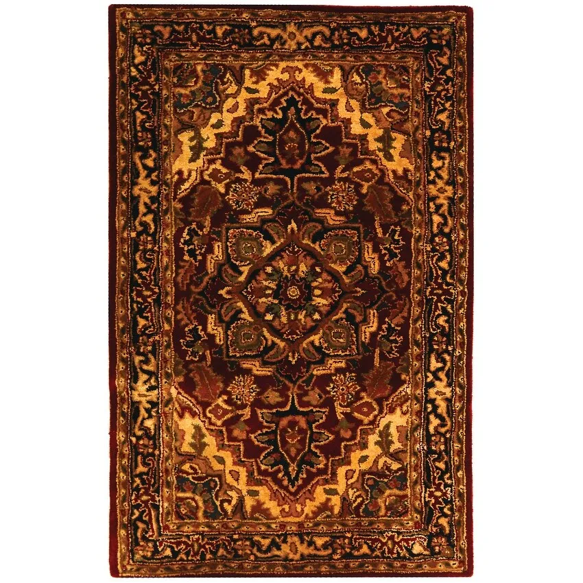 SAFAVIEH Handmade Classic Sineta Traditional Oriental Wool Rug