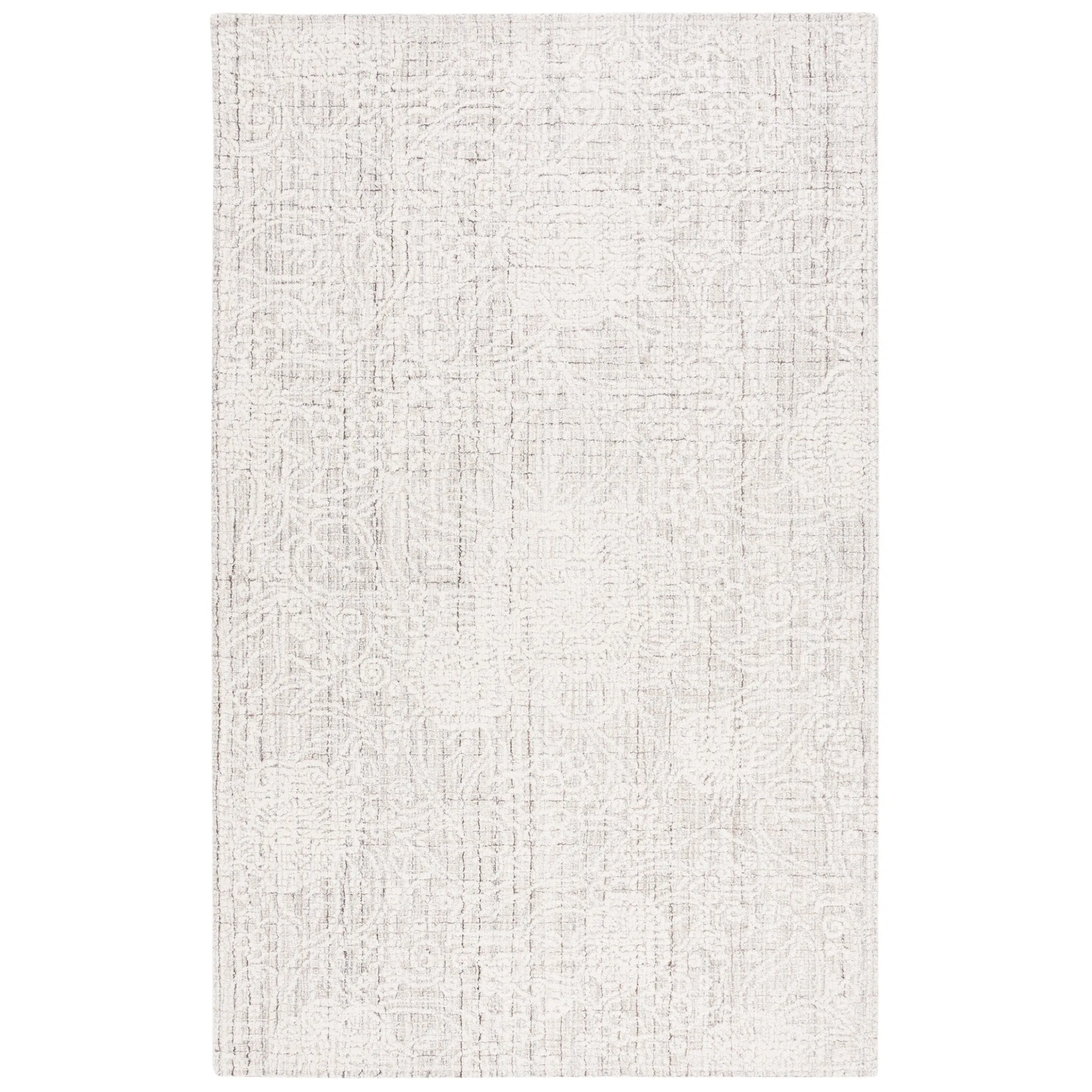 SAFAVIEH Handmade Ebony Dita Modern Floral Wool Rug