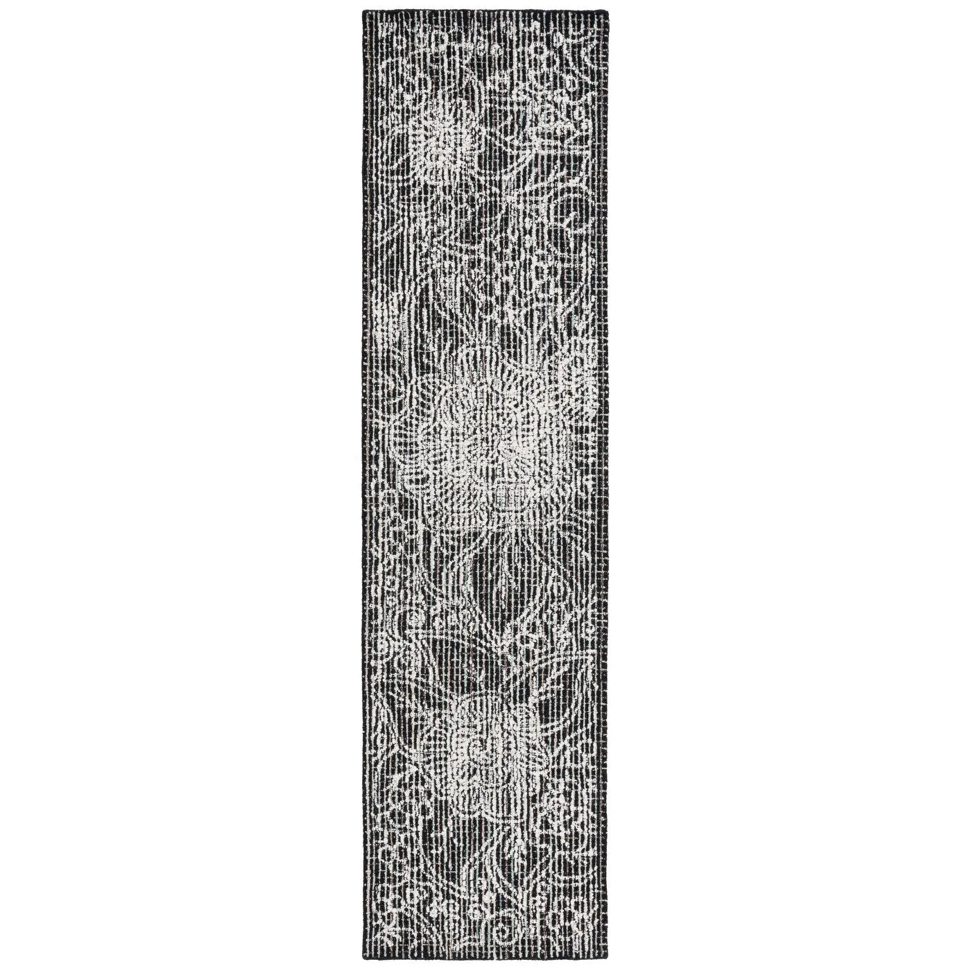 SAFAVIEH Handmade Ebony Dita Modern Floral Wool Rug
