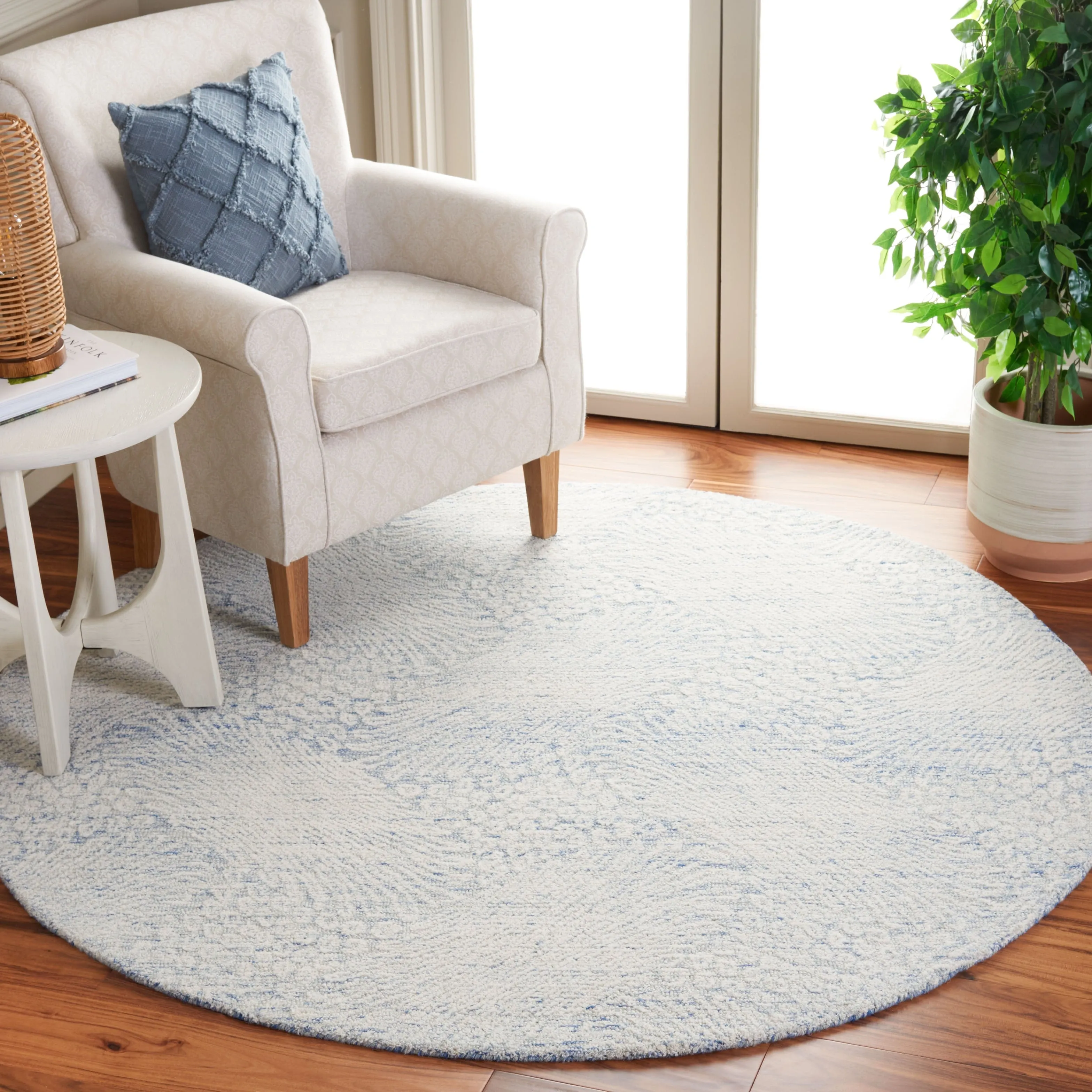 SAFAVIEH Handmade Ebony Siggi Modern Wool Rug