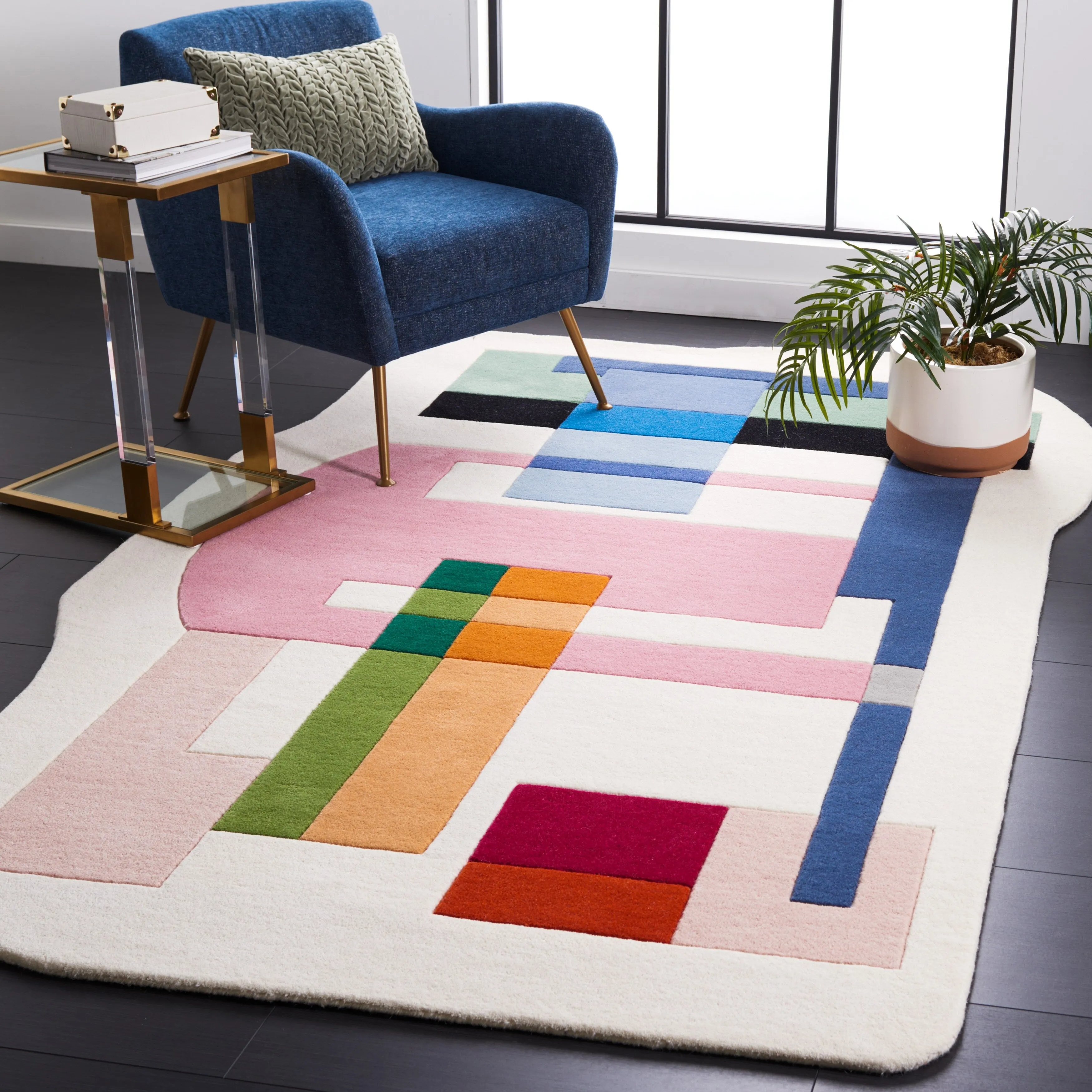 SAFAVIEH Handmade Fifth Avenue Bibica Modern Abstract New Zealand