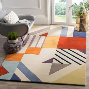 SAFAVIEH Handmade Fifth Avenue Carmo Mid-Century Modern Wool Rug