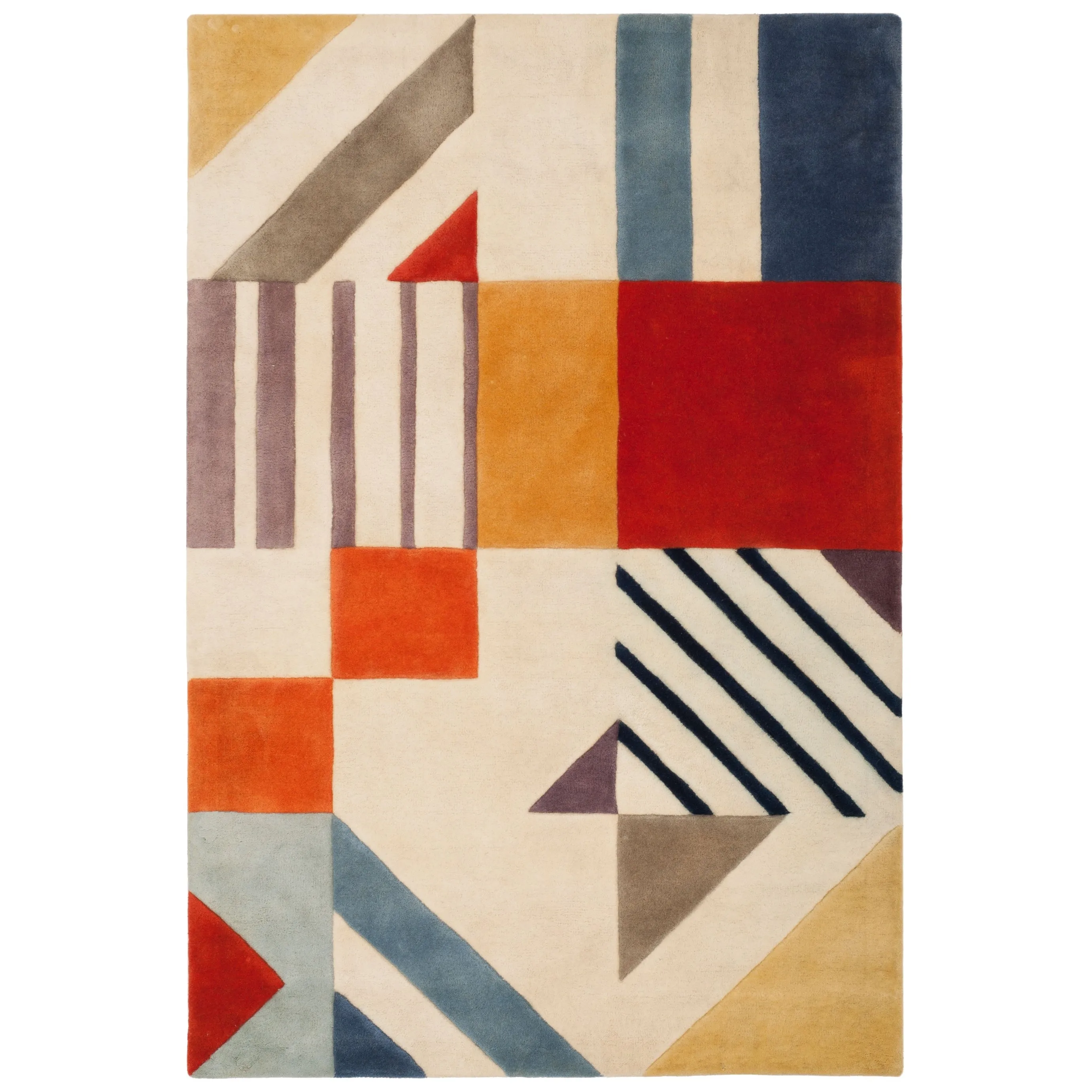 SAFAVIEH Handmade Fifth Avenue Carmo Mid-Century Modern Wool Rug