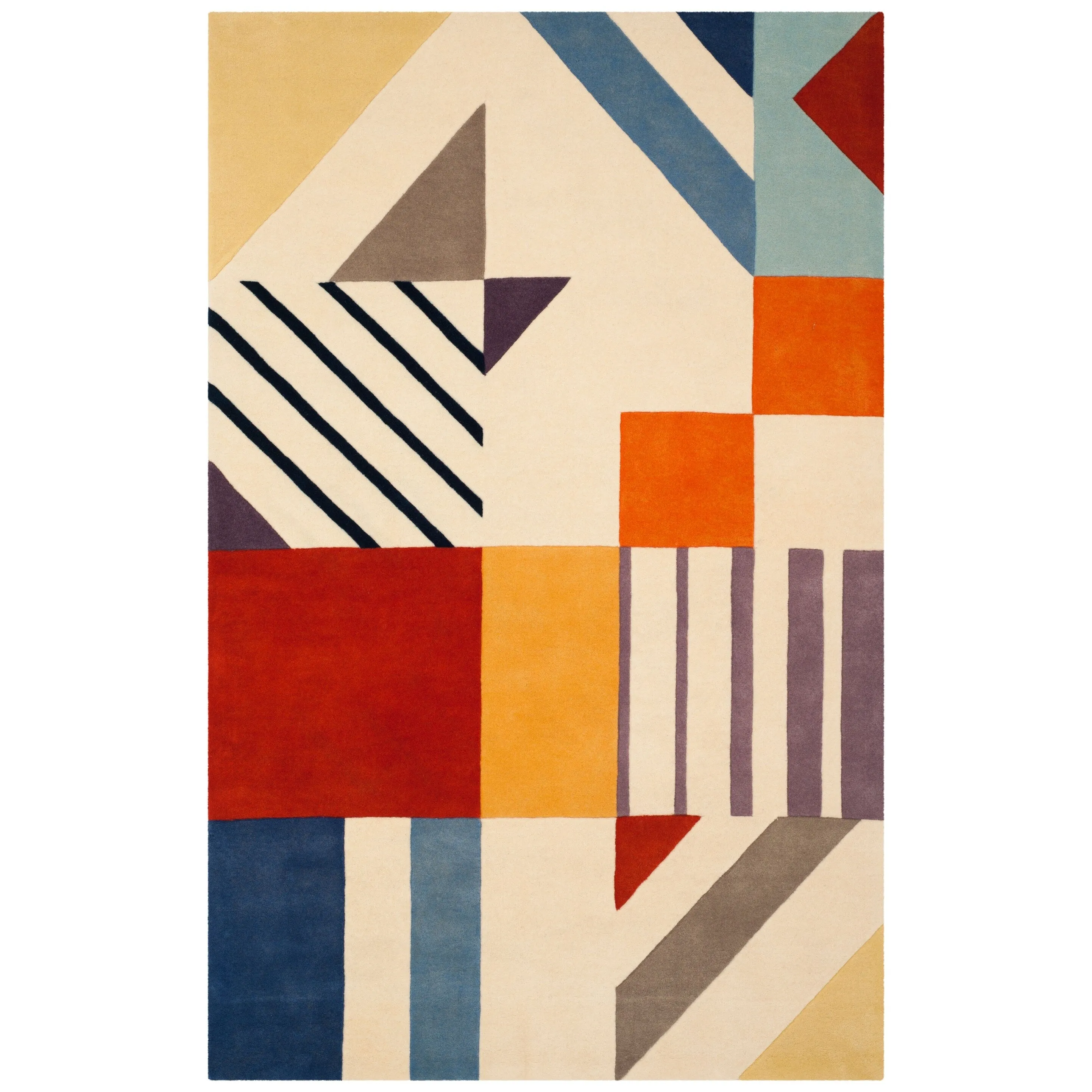 SAFAVIEH Handmade Fifth Avenue Carmo Mid-Century Modern Wool Rug