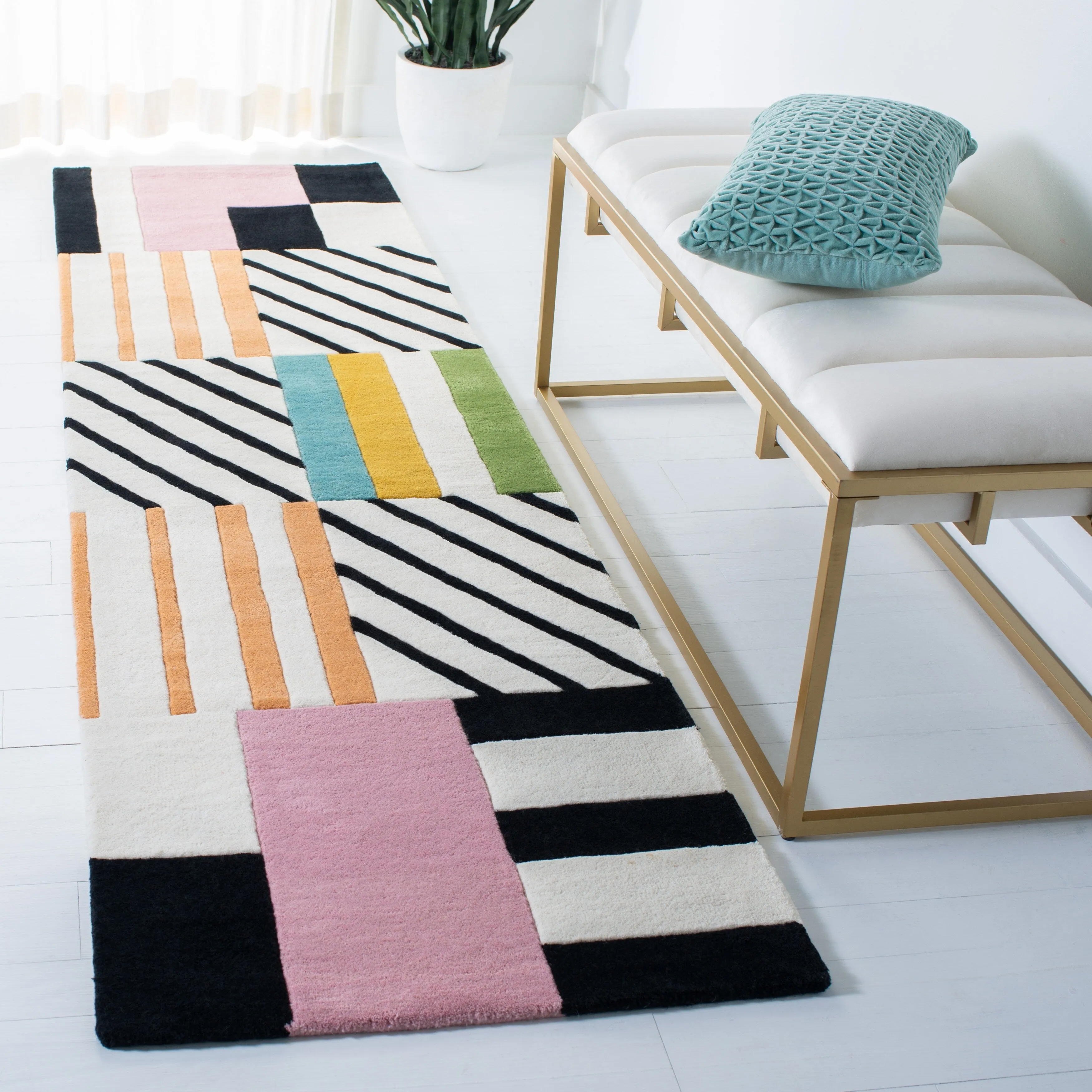 SAFAVIEH Handmade Fifth Avenue Tarsita Mid-Century Modern Wool Rug