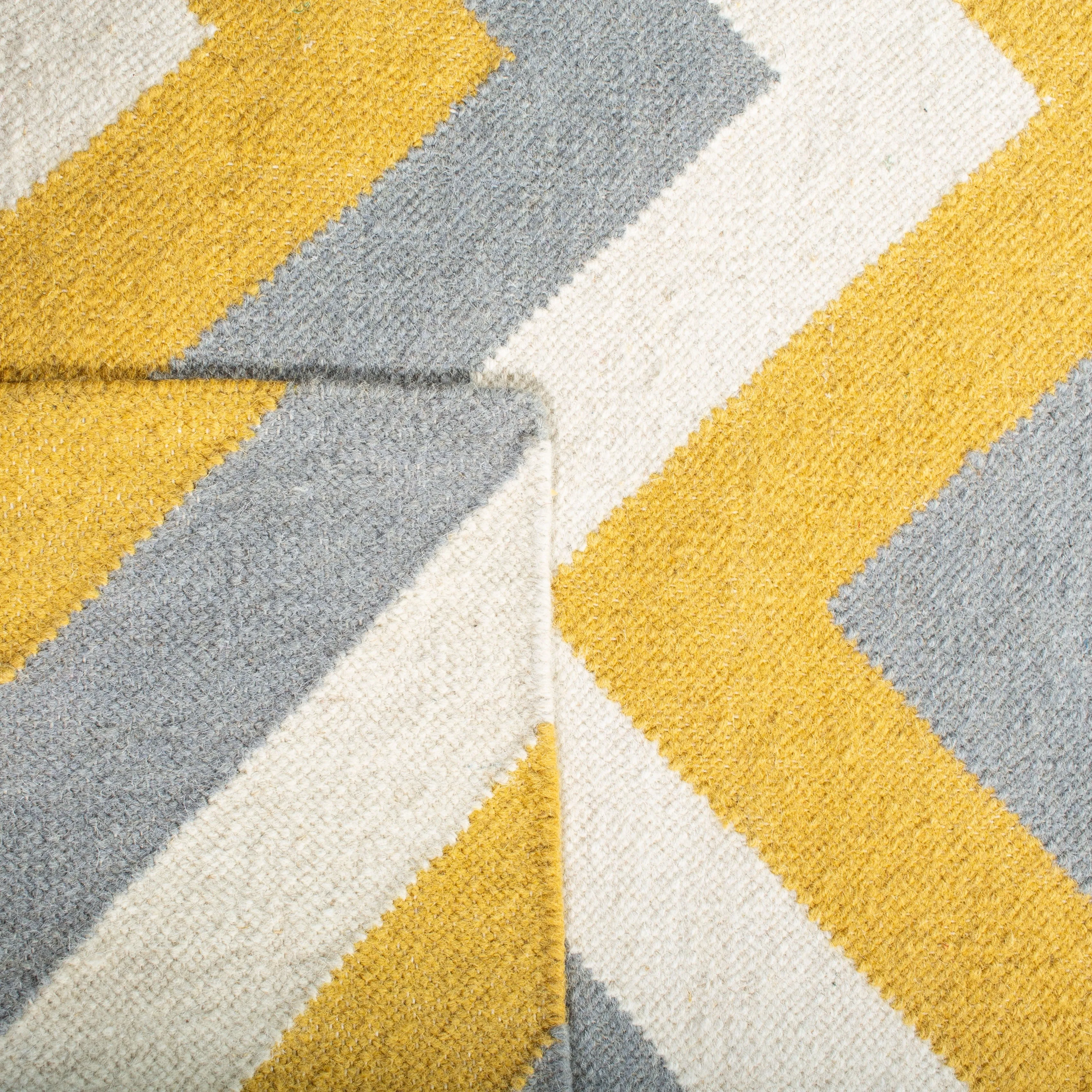 SAFAVIEH Handmade Flatweave Dhurries Alliette Modern Wool Rug