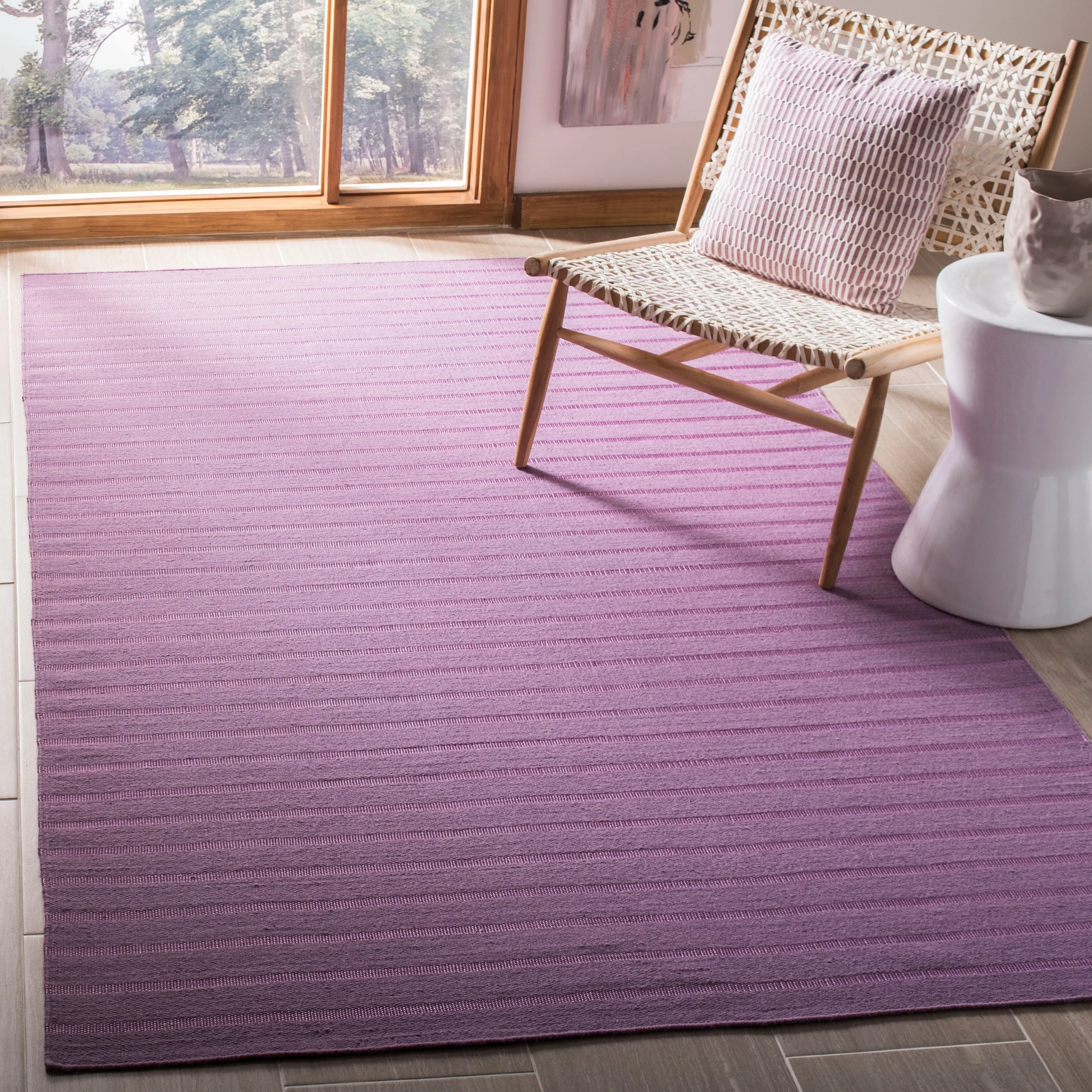 SAFAVIEH Handmade Flatweave Dhurries Purvoleta Modern Wool Rug