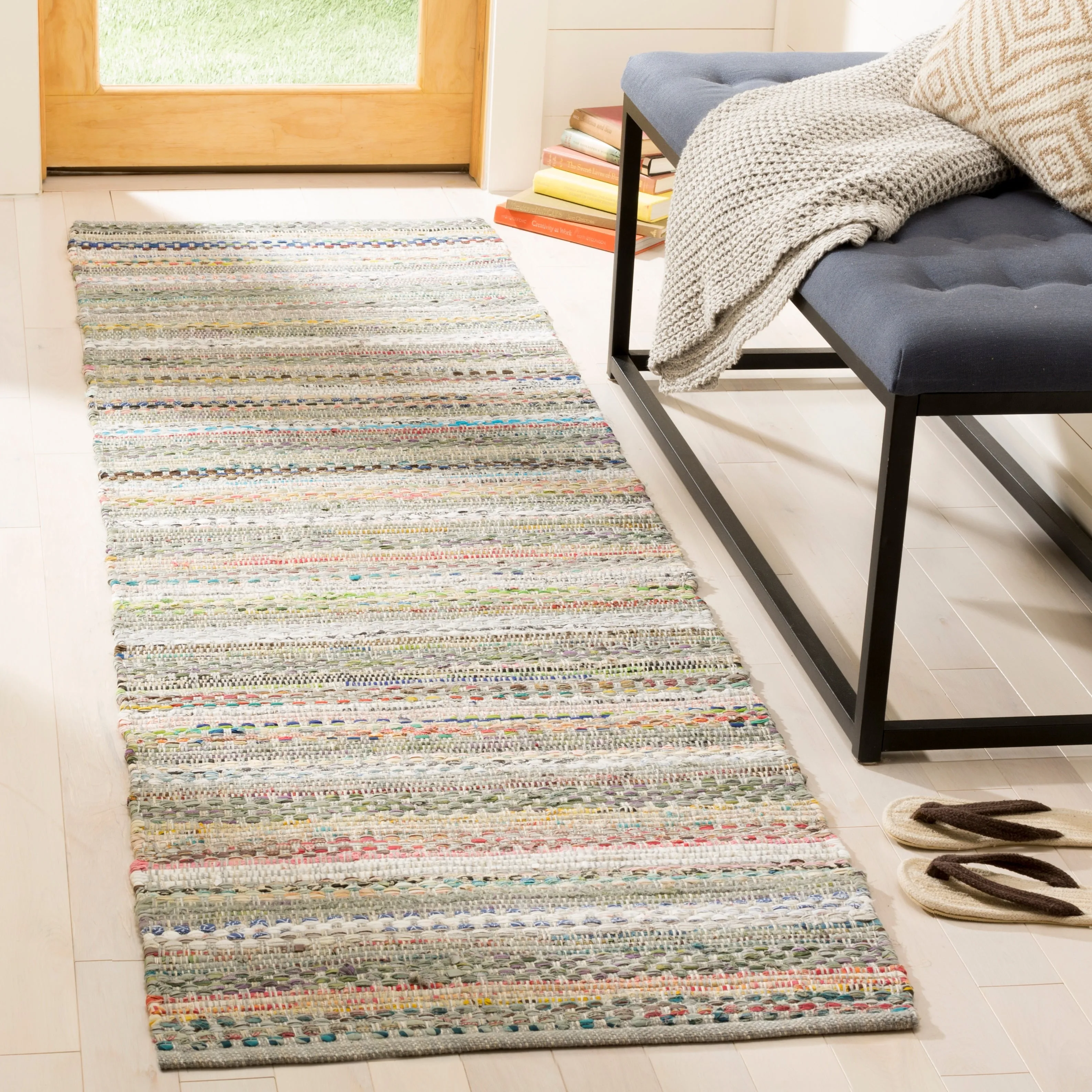 SAFAVIEH Handmade Flatweave Montauk Alketa Casual Cotton Rug