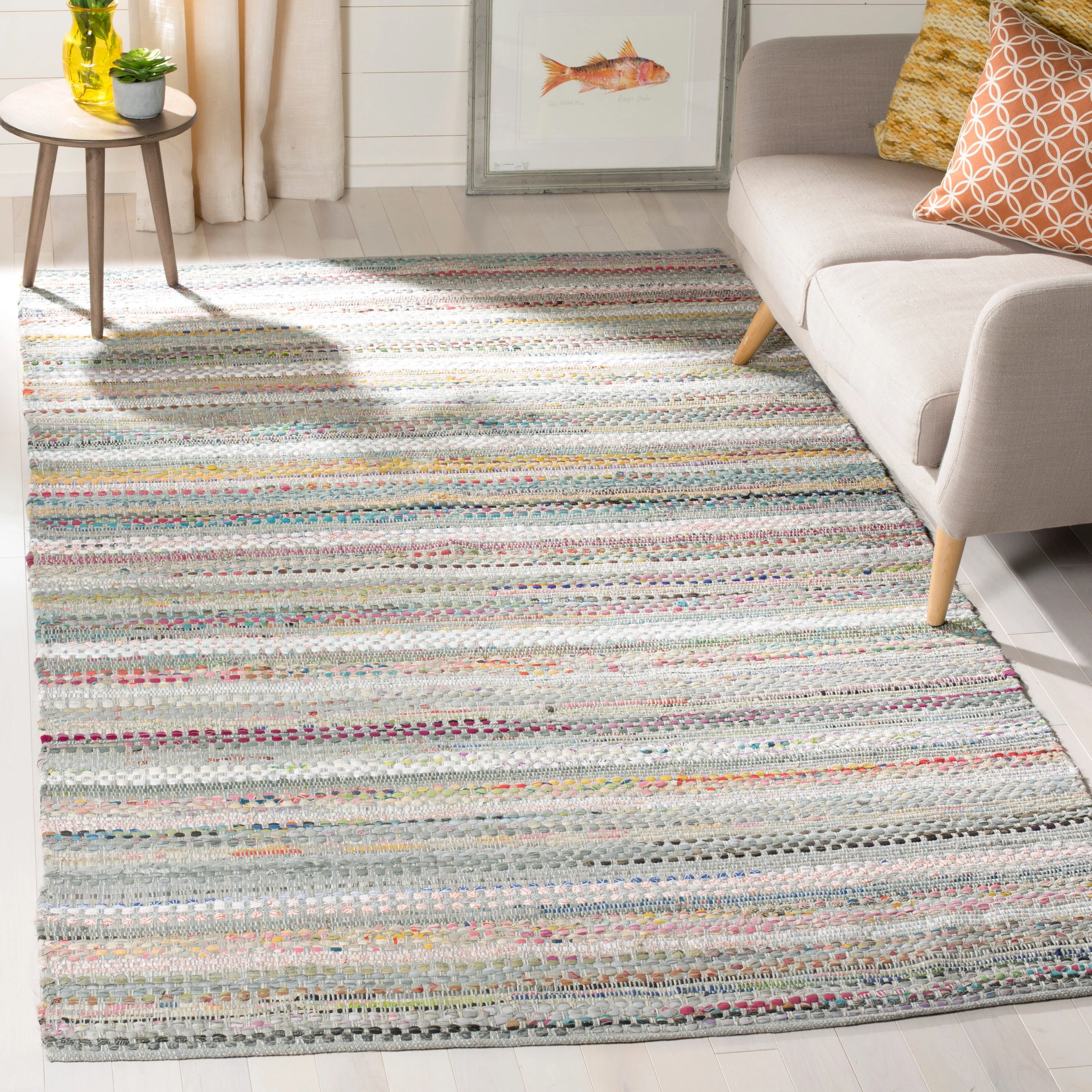 SAFAVIEH Handmade Flatweave Montauk Alketa Casual Cotton Rug