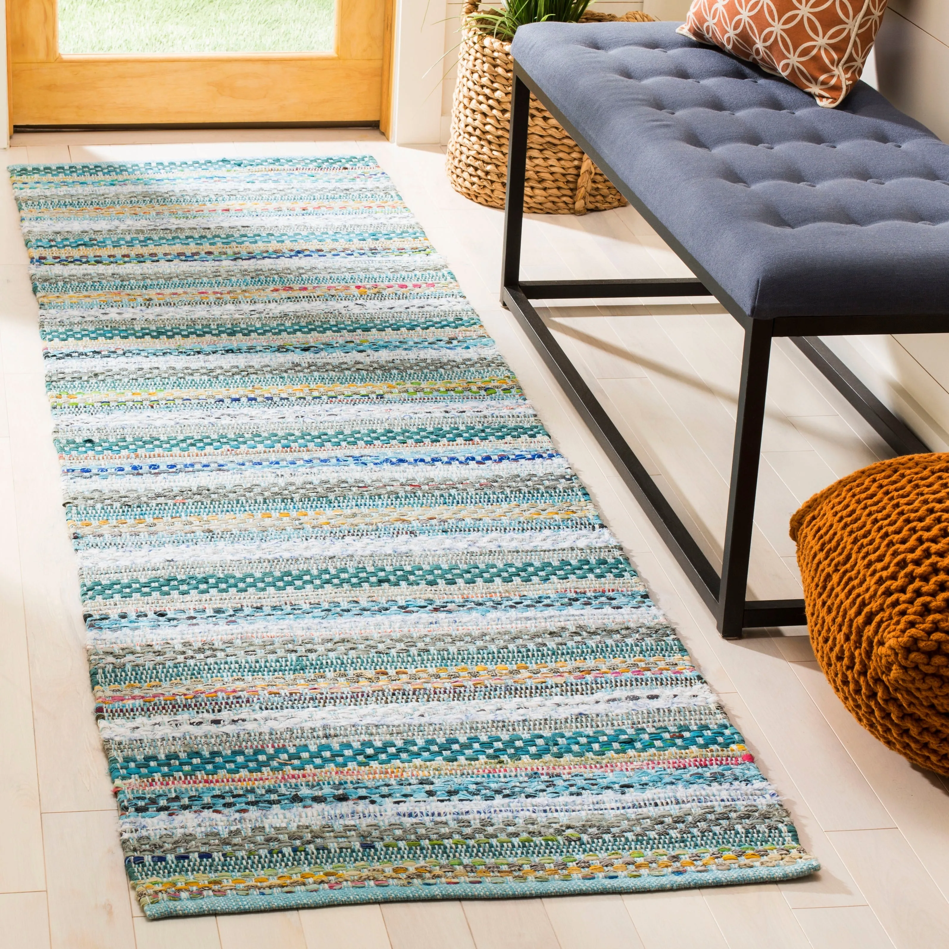 SAFAVIEH Handmade Flatweave Montauk Alketa Casual Cotton Rug